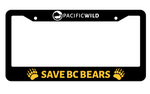 Save BC Bears License Plate Holder